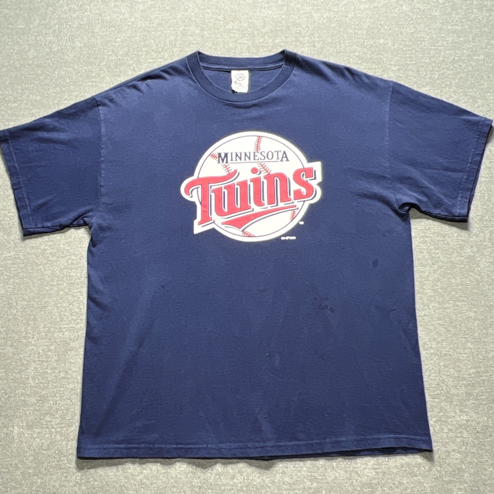 Vintage Minnesota Twins Shirt Mens XL MLB Baseball Pro Weight 2000s Tee